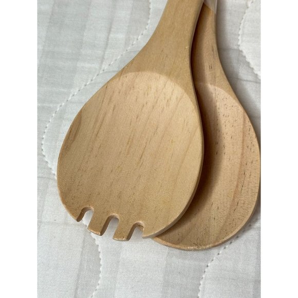 Two Sets Wooden Cooking Utensils New Teal and Green - Picture 4 of 4